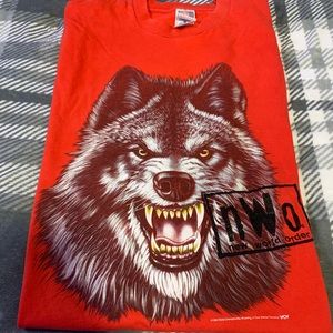 Vintage WWF WCW NWO wolf pac shirt